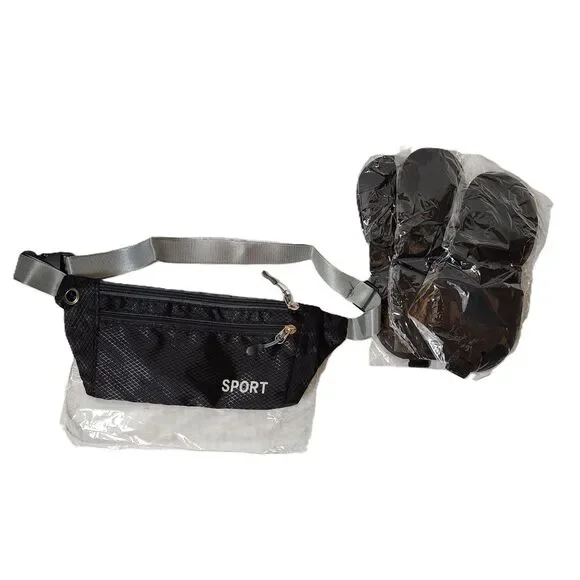 New Fanny Pack + 3 Sleep Masks Travel Comfort Bundle - Picture 1 of 4